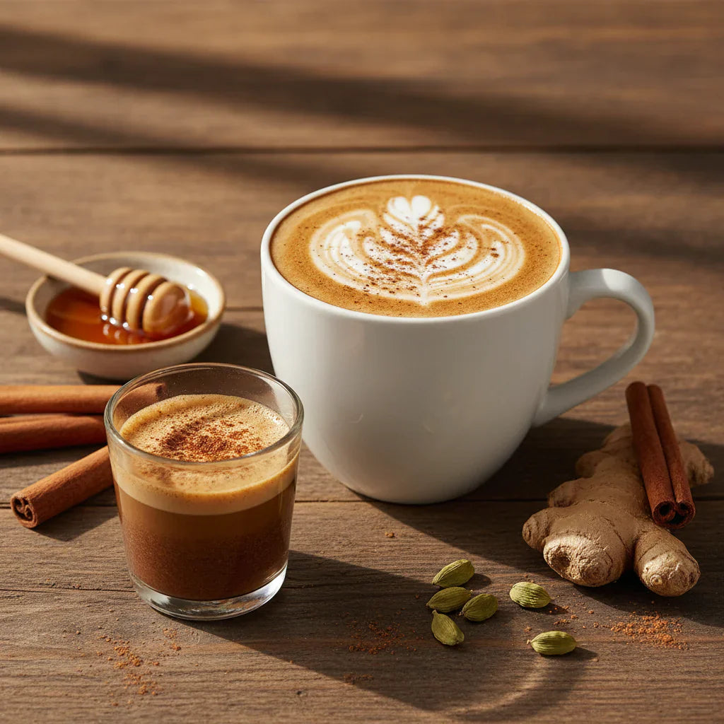 Baharatlı Hindiba Kahveli Chai Latte